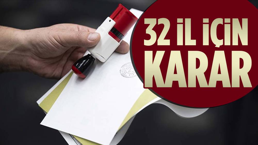  YSK'dan seçim kararı 