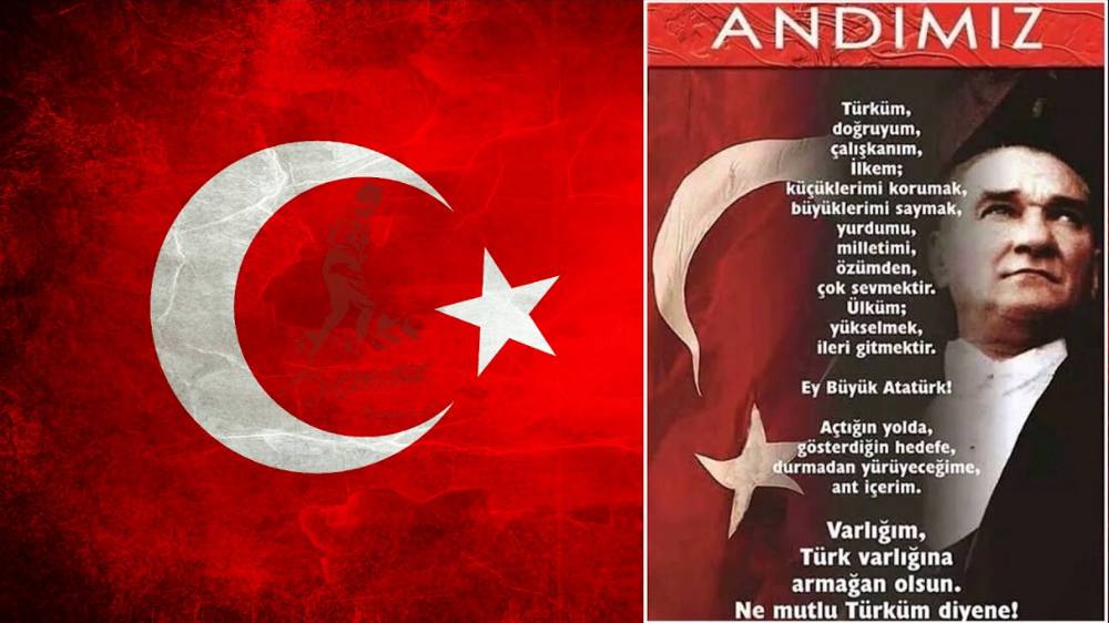 'Andımız' Sözleri! Andımız Nedir? Öğrenci Andı: 'Türk'üm, Doğruyum, Çalışkanım!' İşte Andımız'ın sözleri