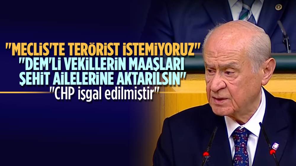 Bahçeli, ''CHP bu metnin neresini beğenmedi'' 