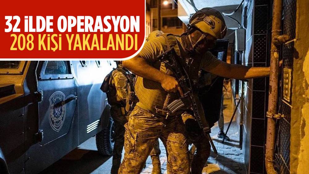 İçişleri Bakanı duyurdu: 208 terör şüphelisi yakalandı