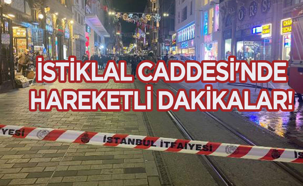 İstiklal Caddesi'nde doğalgaz kaçağı alarmı