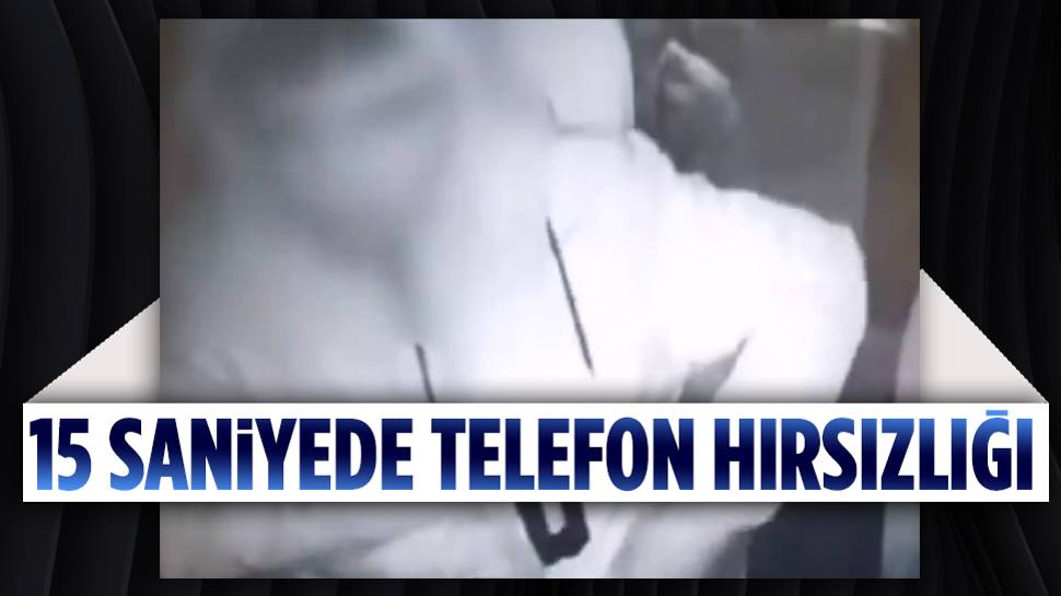 Taksiciye binen hırsız şoförün cep telefonunu çaldı! 