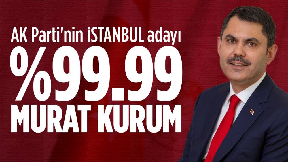 AK Parti’nin İstanbul adayı yüzde 99,99 Murat Kurum!