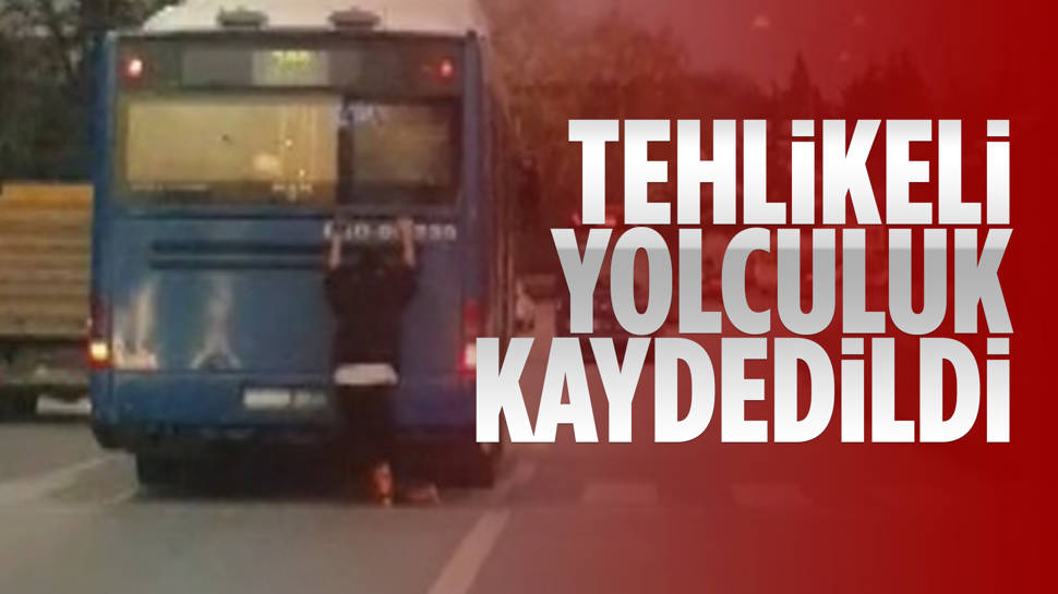 Ankara'daki tehlikeli yolculuk kamerada...