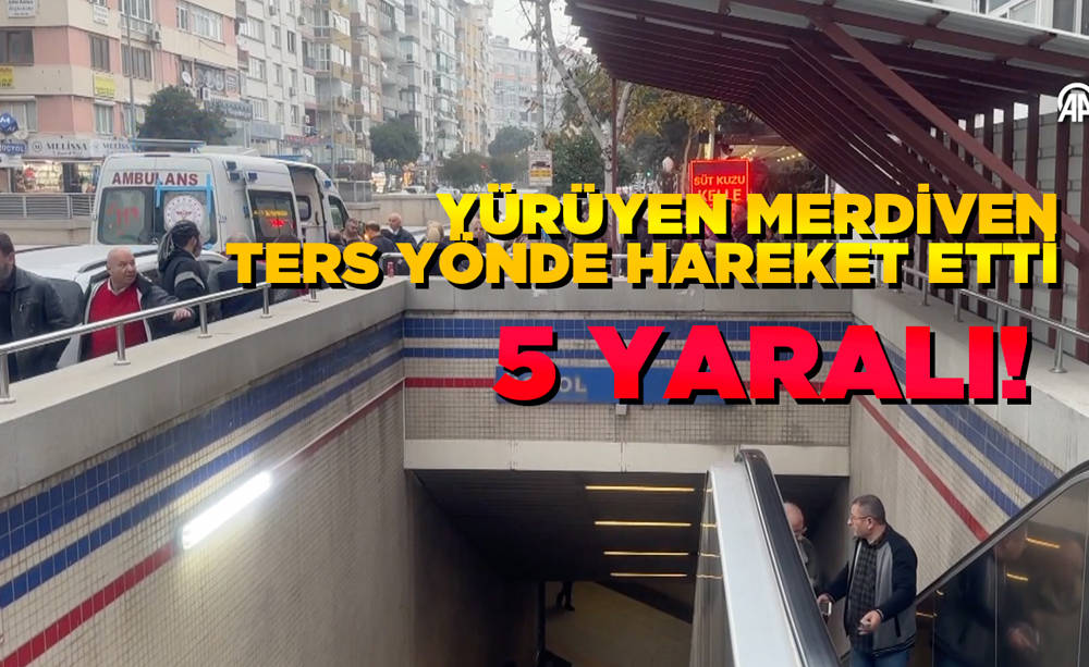 İzmir'de yürüyen merdiven faciası!