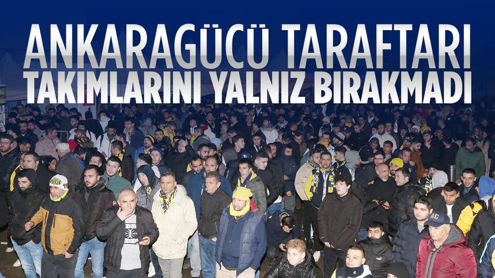 Ankaragücü taraftarı maçı tesislerde izledi