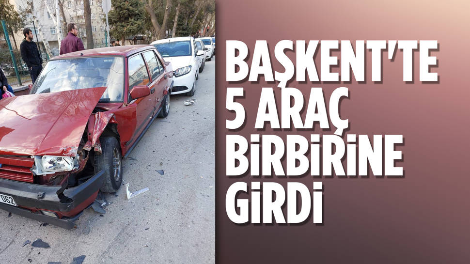 Ankara'da zincirleme kaza! Yaralılar var!