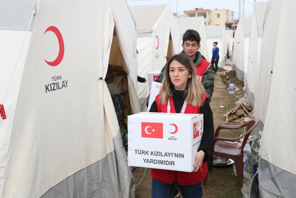 Kızılay hijyen malzemeleri dağıtımlarına ağırlık veriyor