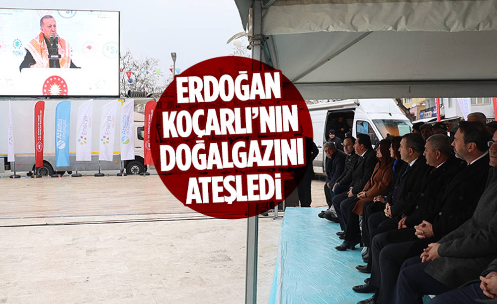 Cumhurbaşkanı Erdoğan, Koçarlı’nın doğalgazını ateşledi