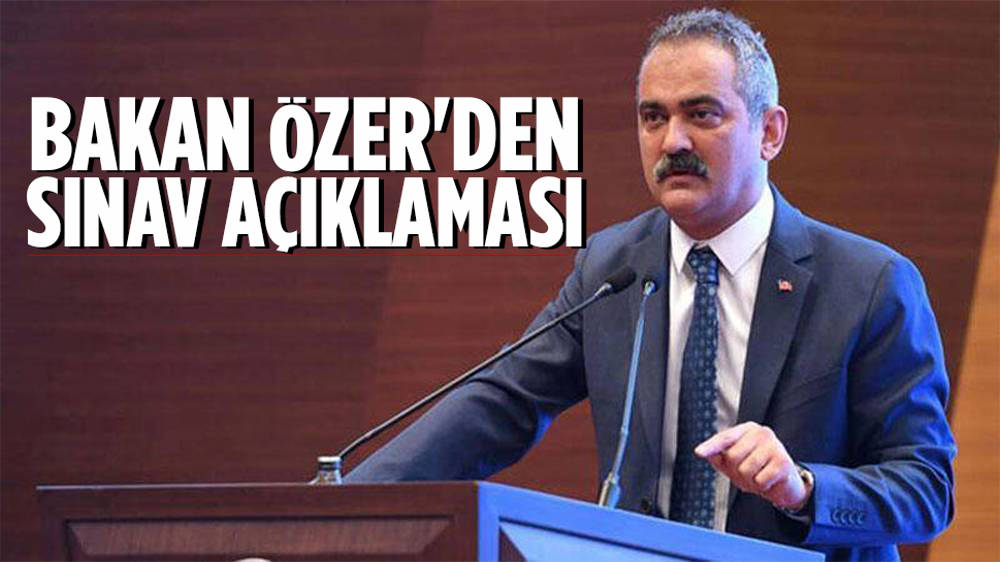 Bakan Özer'den LGS ve YKS açıklaması