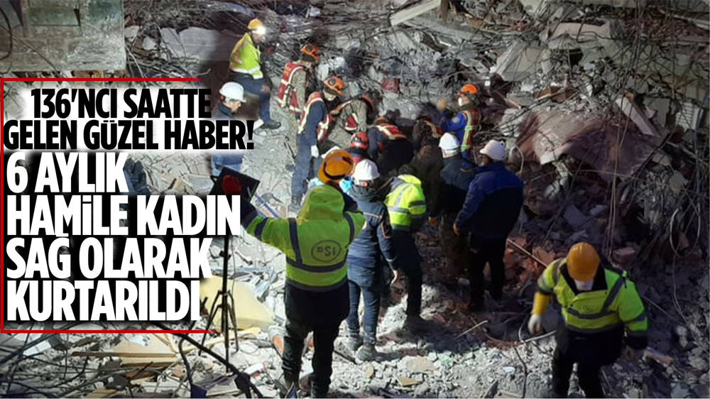 Hamile Buse Özdoğan, Bala Belediyesi ekiplerince 136'ncı saatte enkazdan sağ çıkarıldı