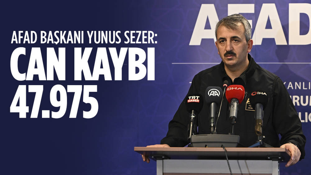 AFAD: Can kaybı 47.975