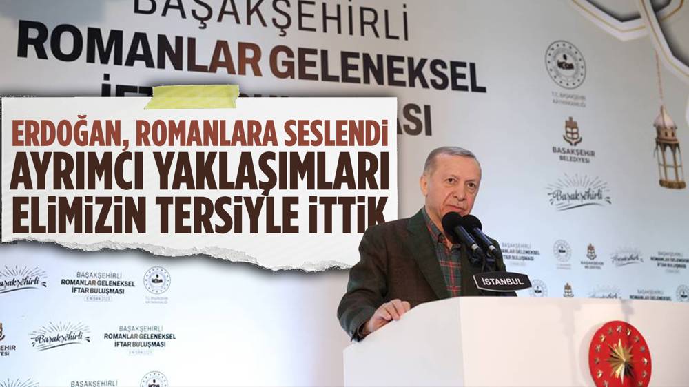 Cumhurbaşkanı Erdoğan, Roman vatandaşlarla iftarda buluştu