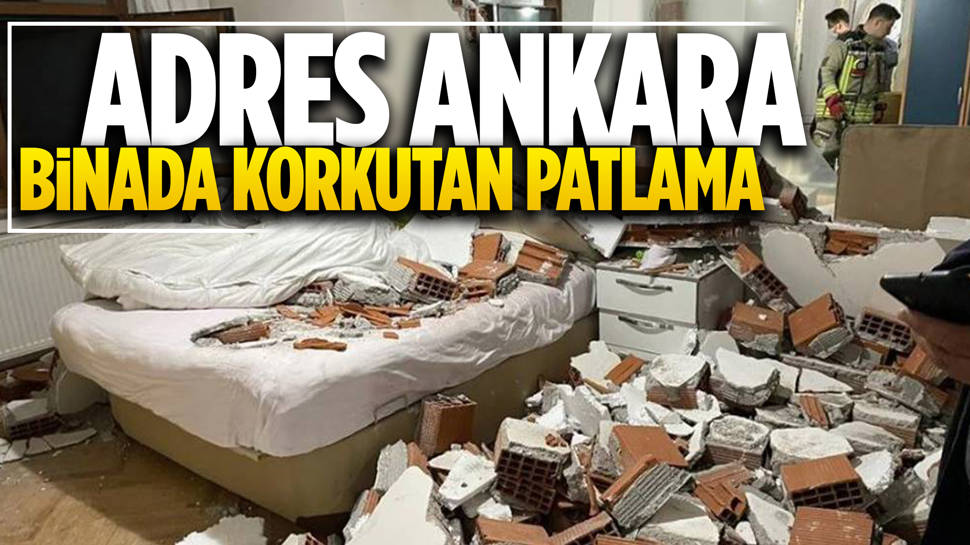 Ankara'da çok katlı binada korkutan patlama!