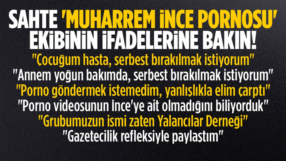 Sahte “Muharrem İnce” pornosu paylaşan zanlı: Yanlışlıkla elim çarpmış!