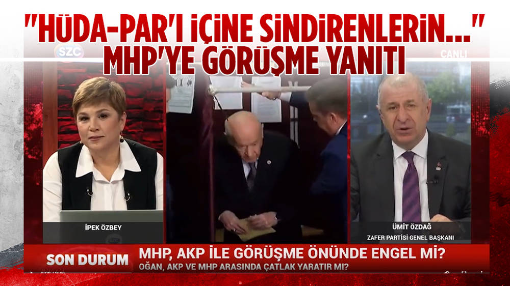 Ümit Özdağ'dan MHP'ye: ''Görüşmeyebilirsiniz, üzülmem''