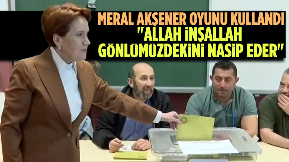 Meral Akşener eşiyle birlikte oyunu kullandı