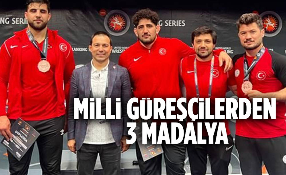 Milli güreşçiler 3 madalya daha kazandı