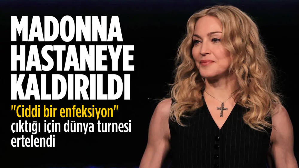 Madonna hastaneye kaldırıldı, dünya turnesi ertelendi