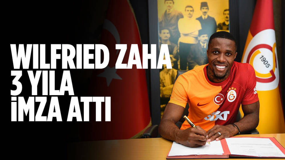 Galatasaray, Wilfried Zaha ile 3 yıllığına anlaştı