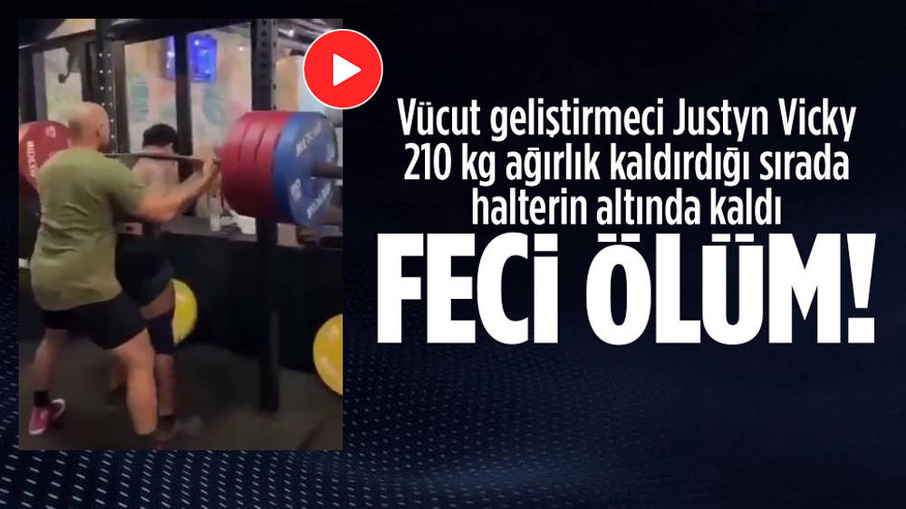 Halterin altında kalan vücut geliştirmeci öldü