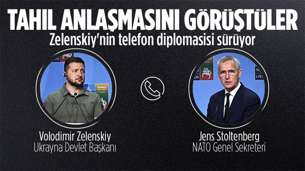 Stoltenberg ile Zelenskiy, Tahıl Anlaşması'nı görüştü