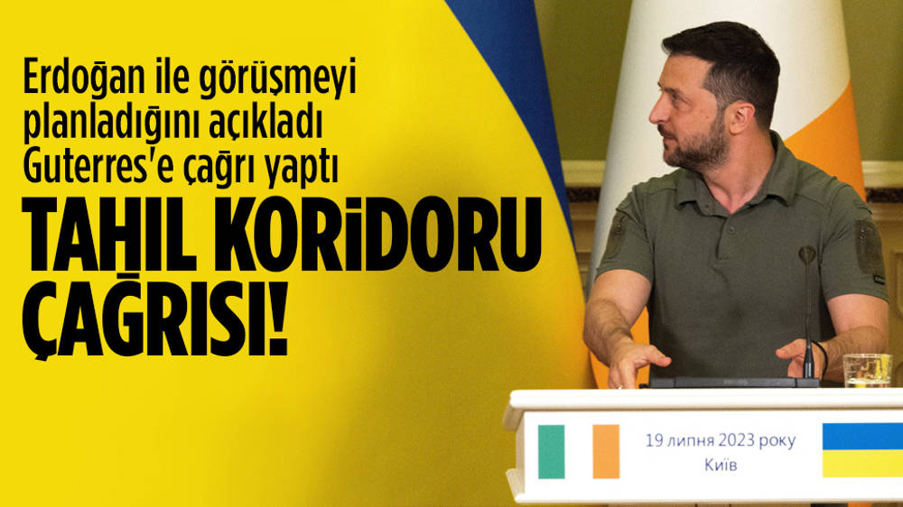 Zelenskiy’den Guterres'e “tahıl koridoru” çağrısı