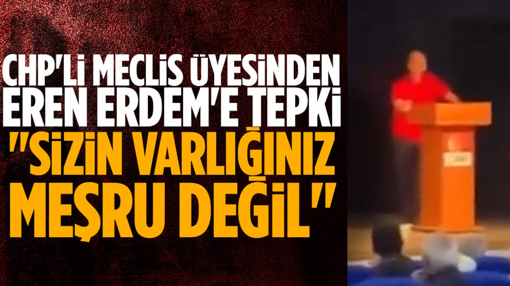 CHP'li Meclis üyesinden Eren Erdem'e tepki