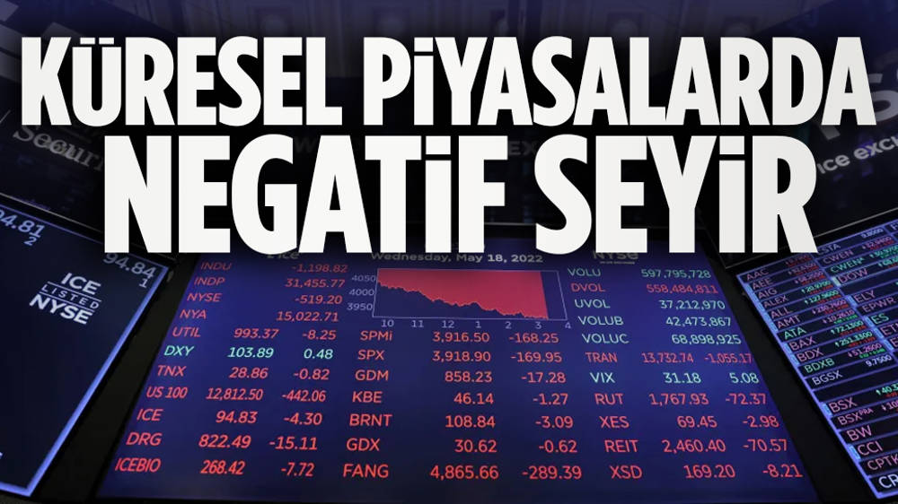 Küresel piyasalar negatif seyrediyor