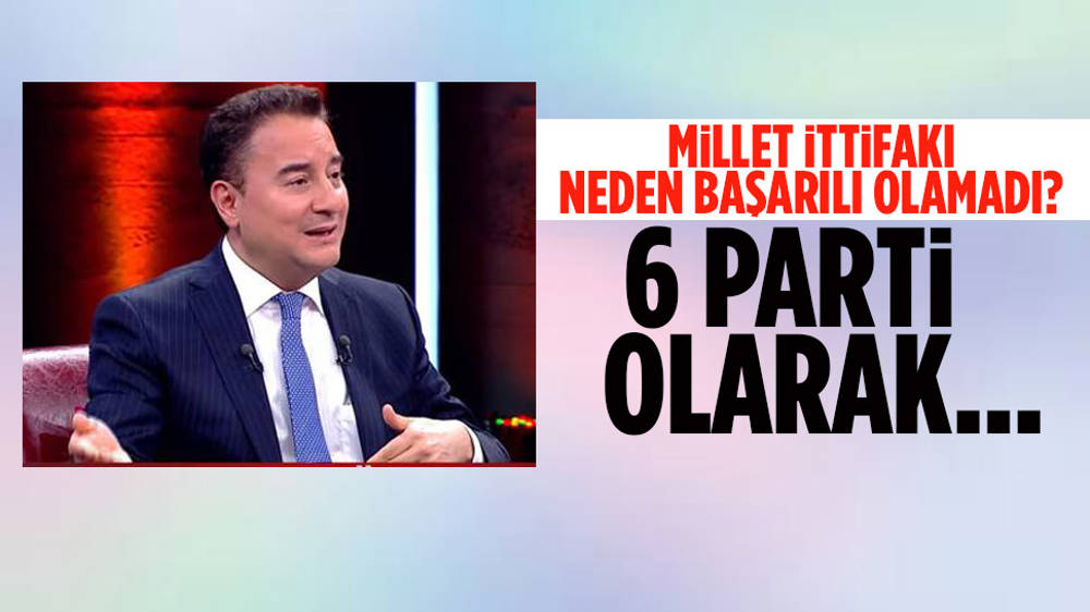  Ali Babacan  "Güveni oluşturamadık"