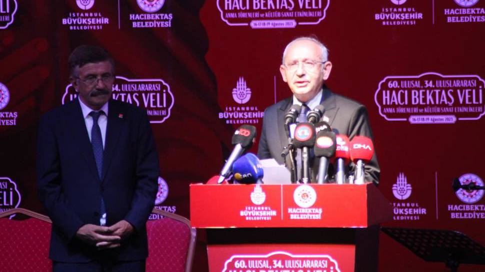 CHP Genel Başkanı Kılıçdaroğlu, Hacıbektaş Veli Anma Törenleri'ne katıldı