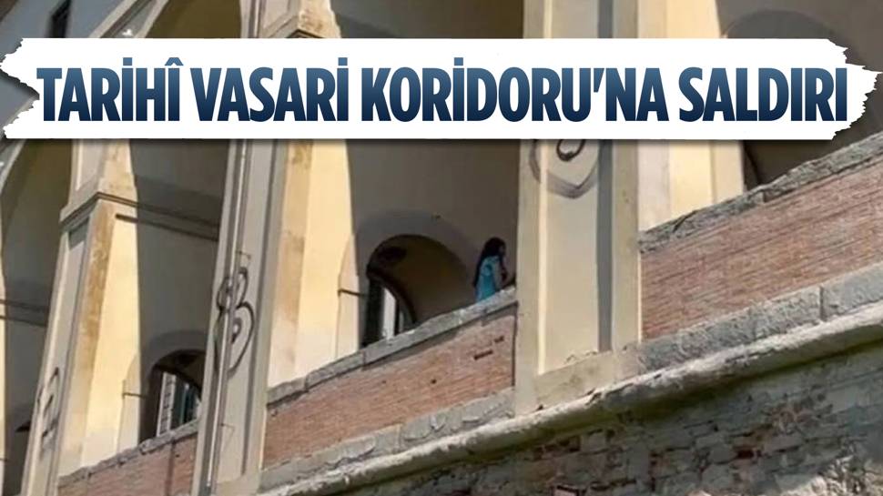 Tarihi Vasari Koridoru'na saldırı