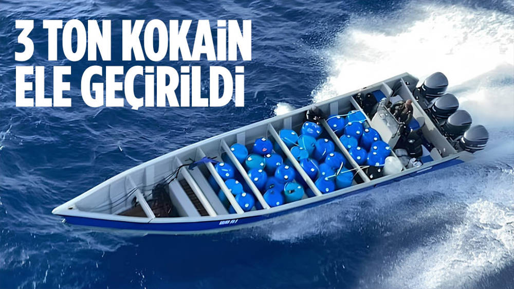 San Andres Adası açıklarında 3 ton kokain yakalandı