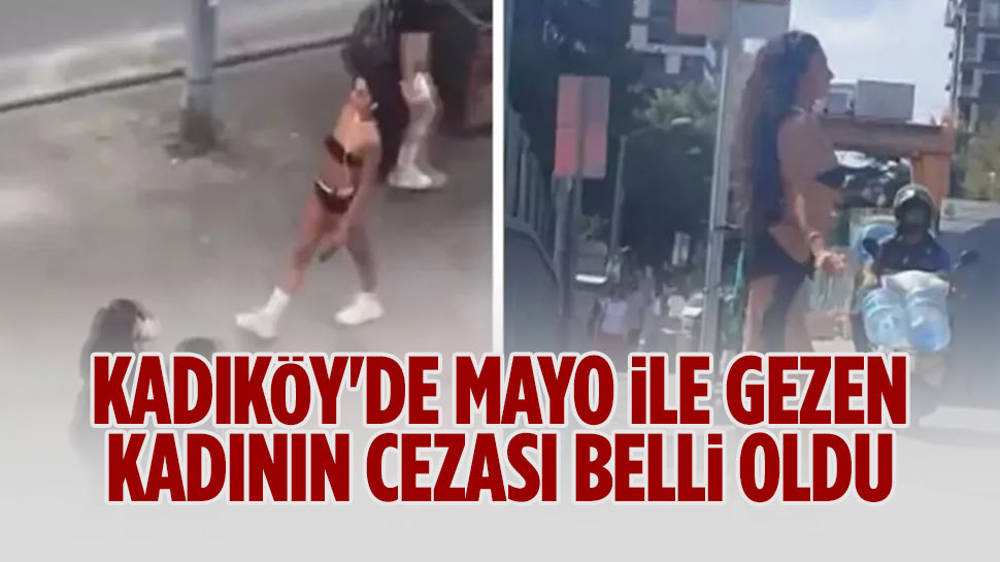 Kadıköy’de mayo ile gecen kadına kitap okuma cezası