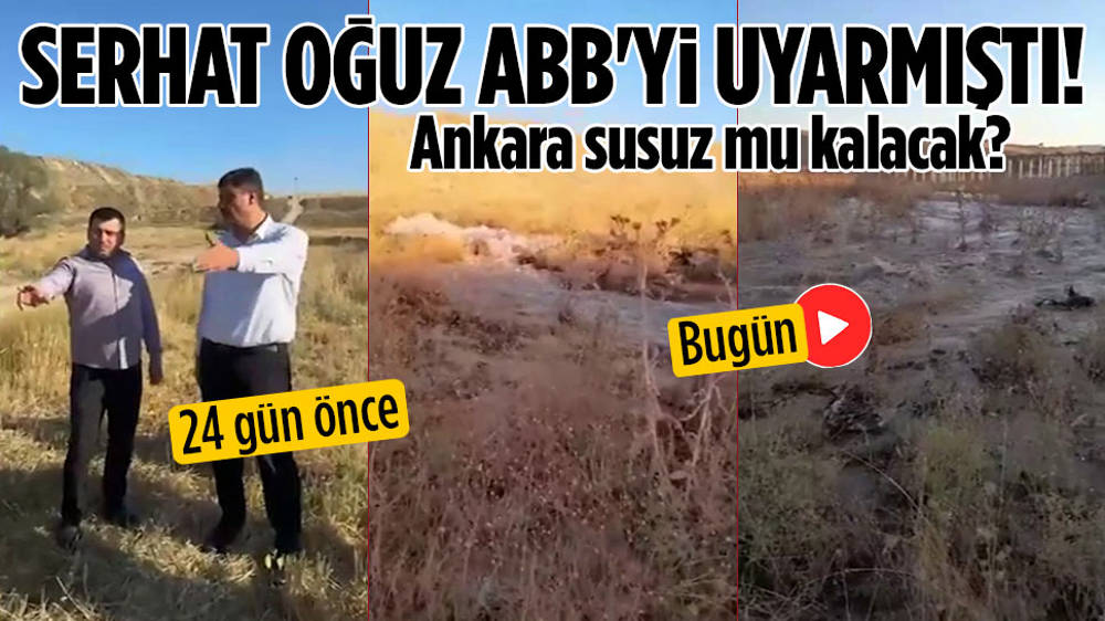 Serhat Oğuz uyarmıştı! İsale hattı su sızdırmaya başladı