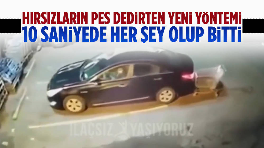 Hırsızların 10 saniye süren yeni yöntemi pes dedirtti