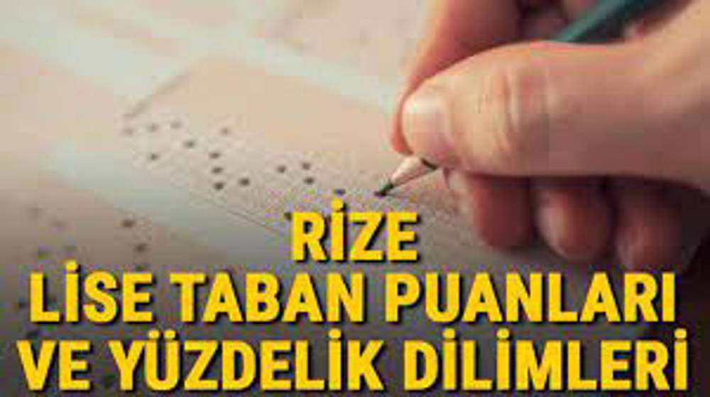 Rize Liseleri Taban Puanları 2024 