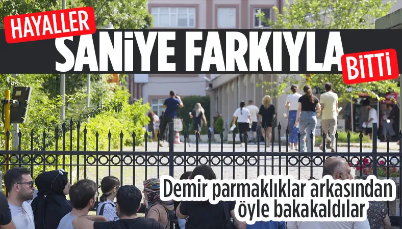 Adaylar KPSS'ye saniyelerle geç kaldı