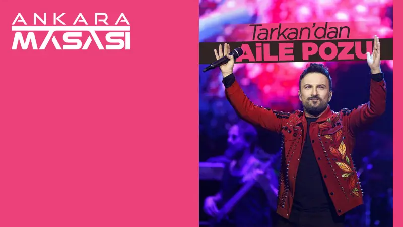 Ünlü şarkıcı Tarkan'dan aile pozu!