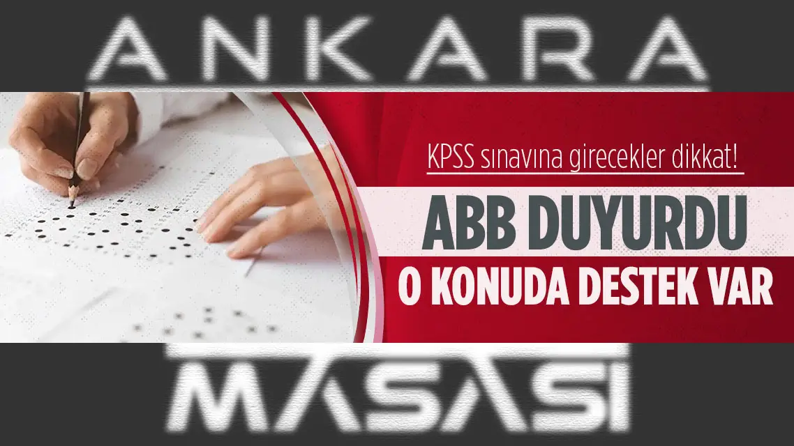 ABB'den KPSS'ye girecek öğrencilere destek!