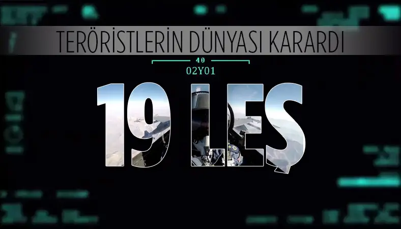 Irak ve Suriye'nin kuzeyinde 19 PKK'lı terörist etkisiz hale getirildi