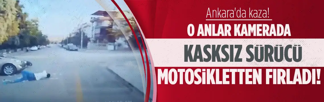 Ankara'da motosiklet kazası! Ömer Öztürk yaralandı