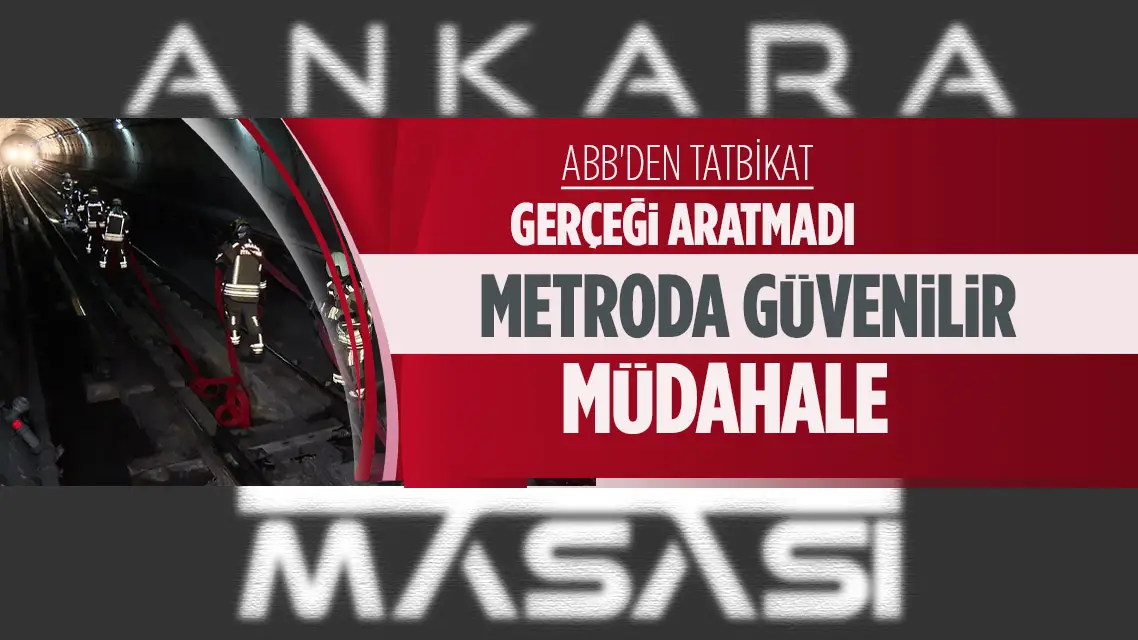 Metroda tatbikat gerçeği aratmadı