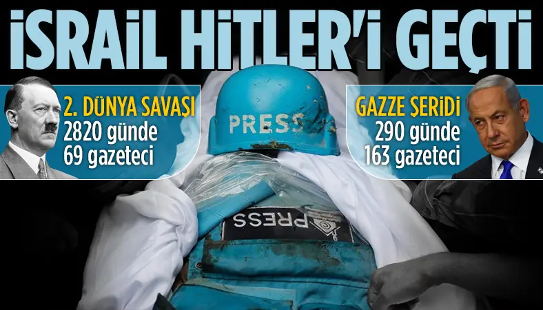 Gazze'de katledilen gazeteci sayısı 163'e yükseldi