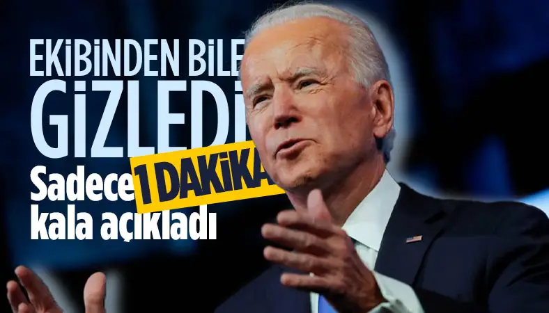 Biden'ın, çekilme kararını yayına 1 dakika kala ekibiyle paylaştı