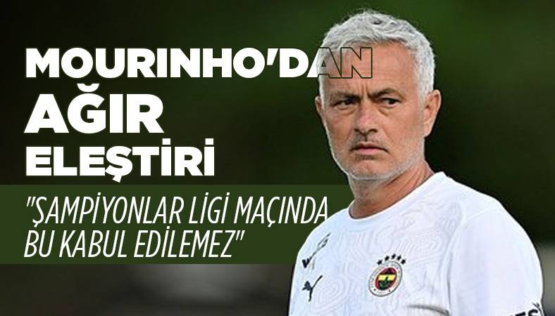 Mourinho'dan ''2. maçı da kazanarak turu geçmek istiyoruz'' mesajı