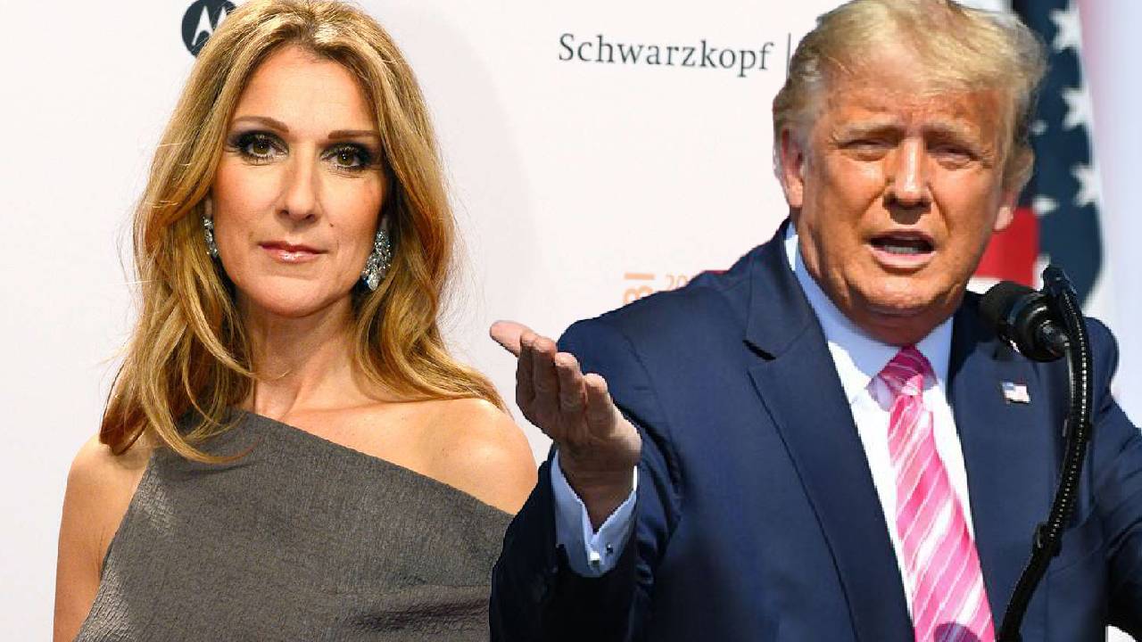 Celine Dion'dan Trump'a geçit yok: ''İzin aldın mı?''