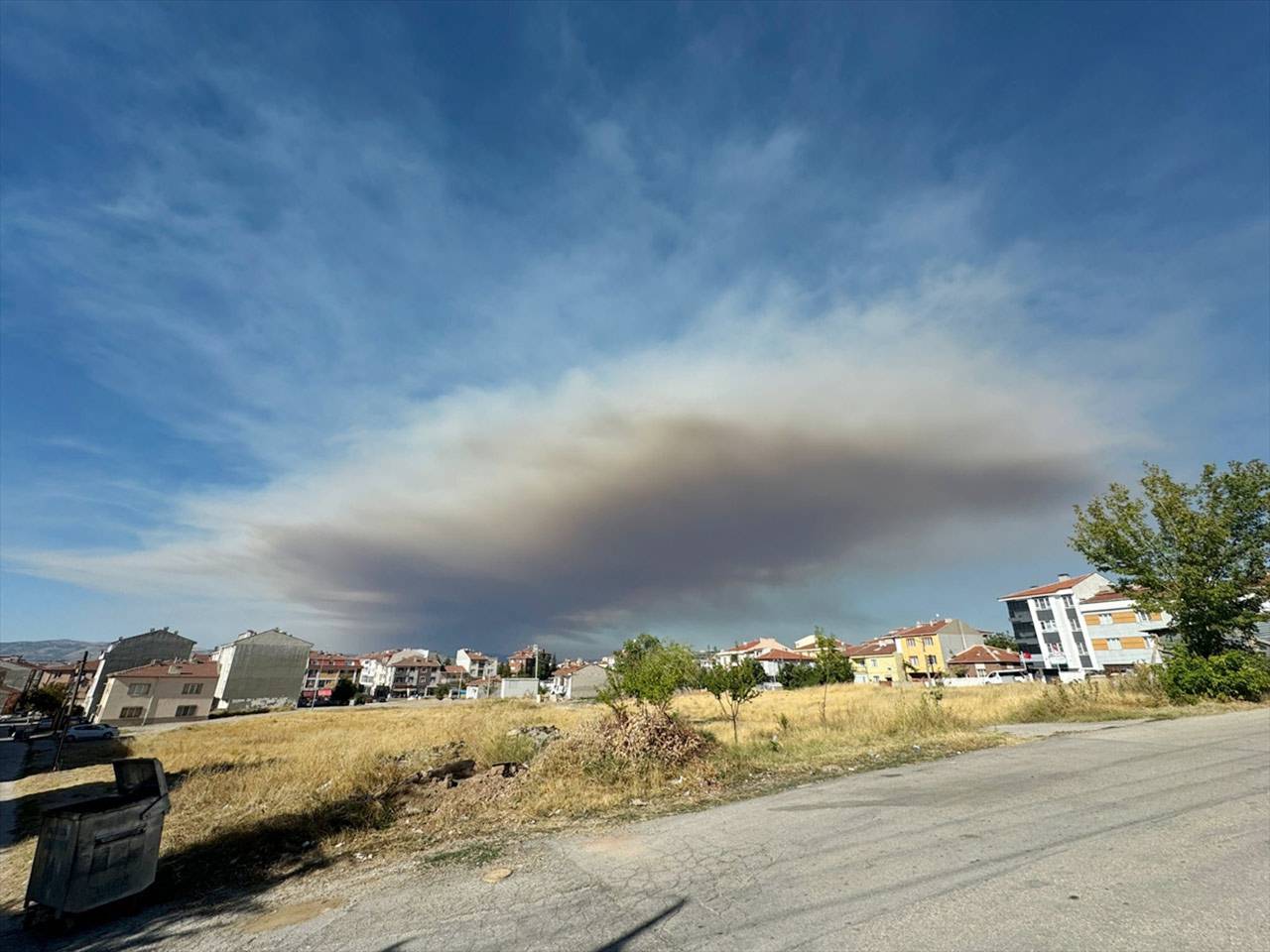  Bolu'daki orman yangınının dumanı Eskişehir'i etkiledi 