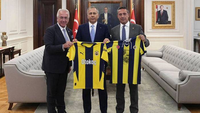 Bakan Yerlikaya ile Fenerbahçe Başkanı Ali Koç’u kabul etti