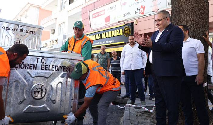 Keçiören Belediyesi'nden konteynır sorununa çözüm